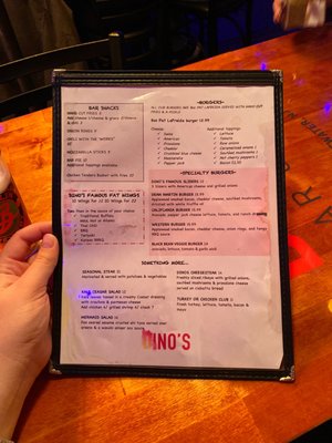 Menu photo 2 Dino's Bar and Grill Edgewater, NJ