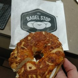 Bagel Stop - Cheese Bagel (+ $0.60) with Plain Cream Cheese