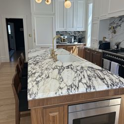 New Century Marble & Granite - Calcutta Viola honed countertop