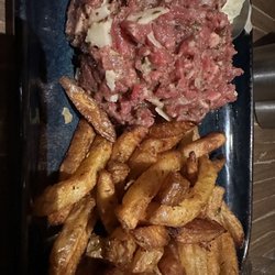 Les Galopins - Steak tartar with fries.
