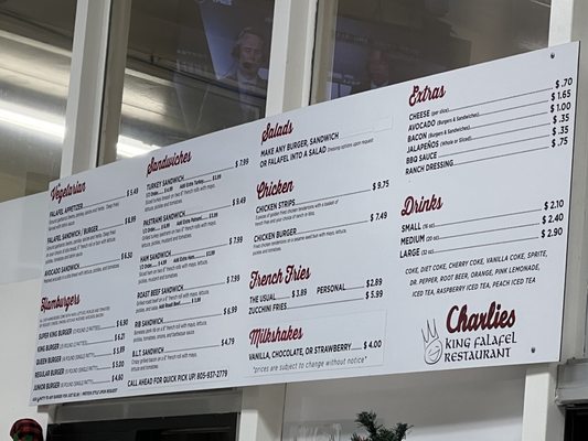 Menu photo 3 Charlie's King Falafel Orcutt, CA
