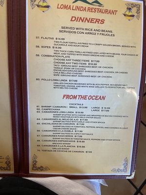 Menu photo 4 Loma Linda Restaurant Bakersfield, CA Menu photo 4 Loma Linda Restaurant Bakersfield, CA