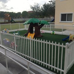 Trinity Christian Academy of Miami - Infants Playground with Older students playground in the background