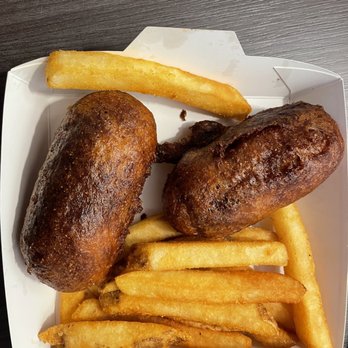 Dog Haus Biergarten - Burnt kids corn dog slider meal $6.99 - Burgers Near Me - Denver, Colorado