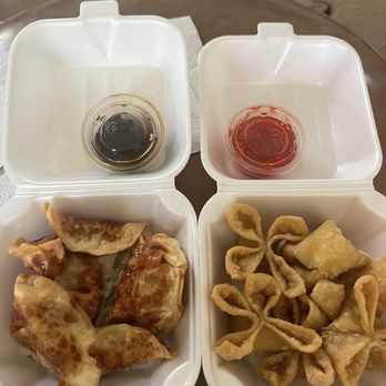 Asian Cafe - Gyoza and basil cream cheese wontons - Thai Near Me - La Junta, Colorado