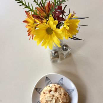 Creekside Bakery - Almond macaroon on one of the cafe tables - Bakeries Near Me - Novato, California Creekside Bakery - Almond macaroon on one of the cafe tables - Bakeries Near Me - Novato, California