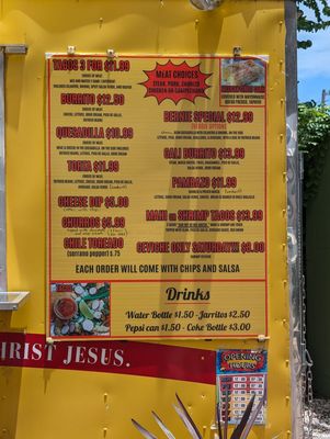 Menu photo 2 Tacos My Blessing Saint Augustine, FL
