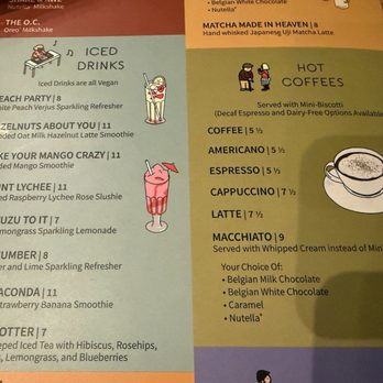 Demetres Danforth - menu - Desserts Near Me - Toronto, Ontario