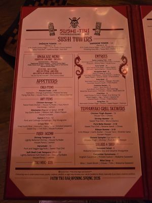 Menu photo 1 Sushi Tiki Fredericksburg, TX Menu photo 1 Sushi Tiki Fredericksburg, TX