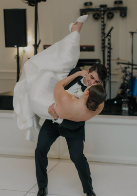 Harley and John Wedding Dance - Harley and John bought Curtsy's $700 Elegance Package as they were short on time, but wanted simplicity, elegance, with a couple of 'WOW' moments to the Elvis song 'Can't Help Falling in Love'. Harley and John Wedding Dance - Harley and John bought Curtsy's $700 Elegance Package as they were short on time, but wanted simplicity, elegance, with a couple of 'WOW' moments to the Elvis song 'Can't Help Falling in Love'.