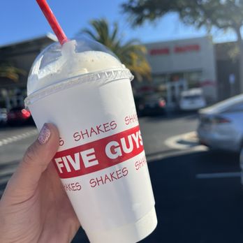 Five Guys - Bacon banana peanut butter milkshake - Burgers Near Me - San Jose, California