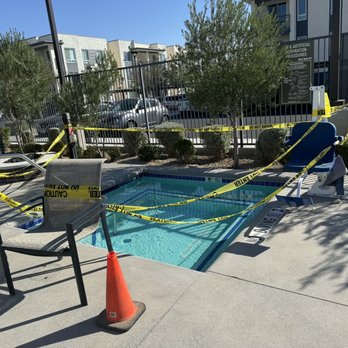 Pace Apartments - The pool/hot tub surrounded by crime scene tape. That's not luxury living, that's a slum! - Apartments Near Me - Las Vegas, Nevada