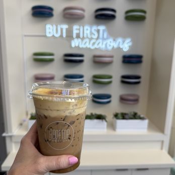 Rooftop Coffee Tea & Macarons - Creme Brûlée Latte was delish! - Macarons Near Me - Roseville, California Rooftop Coffee Tea & Macarons - Creme Brûlée Latte was delish! - Macarons Near Me - Roseville, California