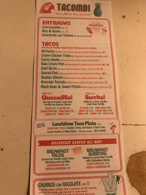 Menu photo 2 Tacombi Miami, FL