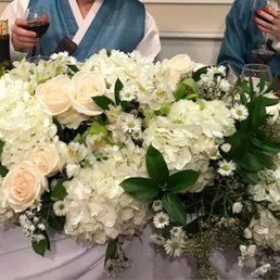 My groom and bride table flower arrangement. She was quick to pick up my style and wants, and delivered it exabtly how I wanted. My groom and bride table flower arrangement. She was quick to pick up my style and wants, and delivered it exabtly how I wanted.