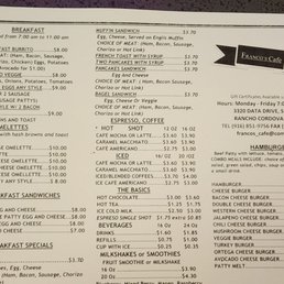 Francis menu