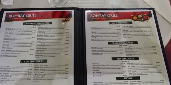 Menu photo 2 Bombay Grill Fort Worth, TX Menu photo 2 Bombay Grill Fort Worth, TX