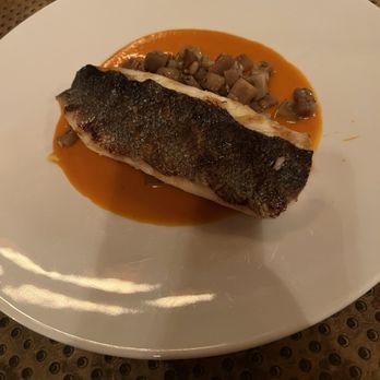Cinghiale - Branzino with eggplant - Italian Near Me - Baltimore, Maryland