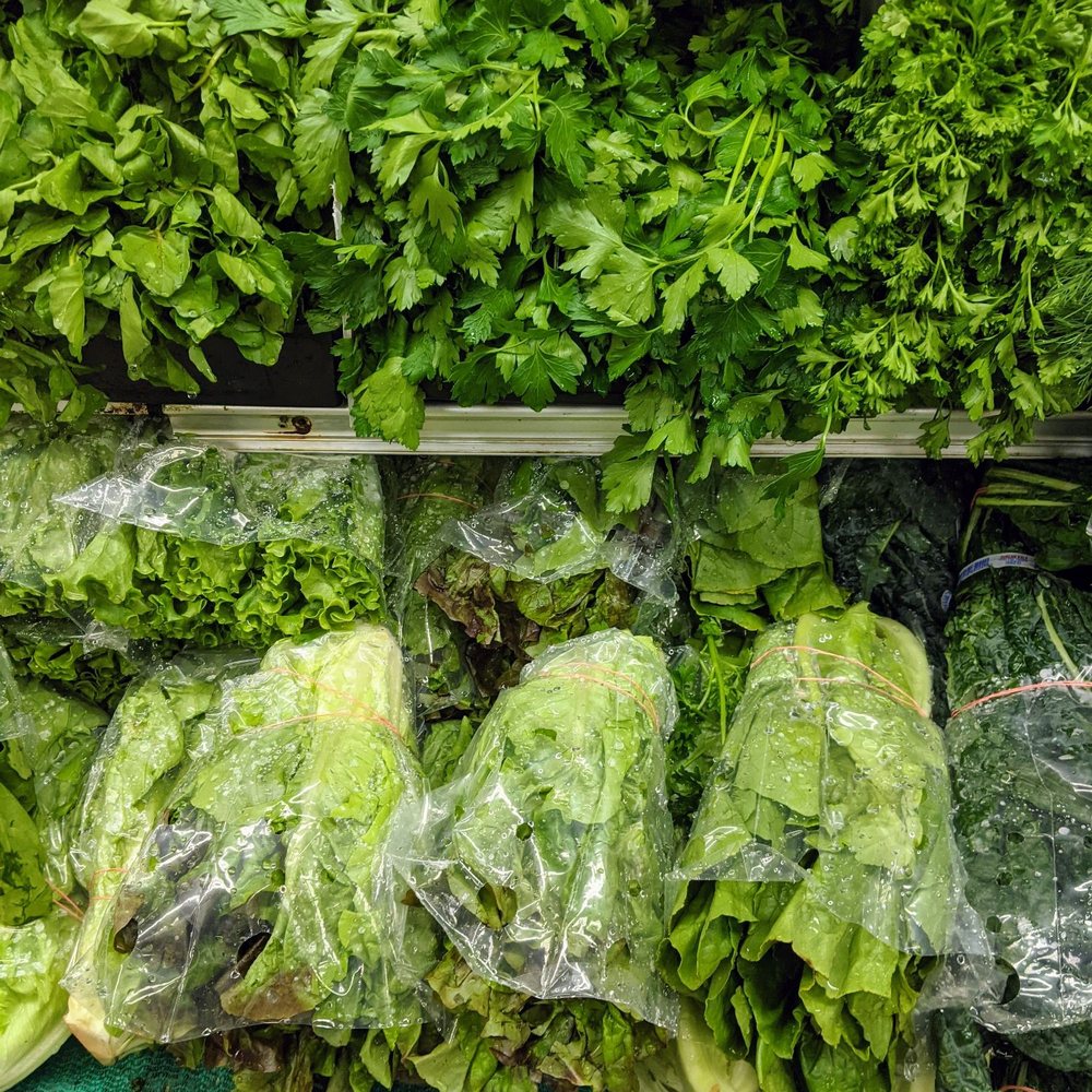 Mr Coco - a display of lettuce and other vegetables - Grocery Near Me - Brooklyn, New York Mr Coco - a display of lettuce and other vegetables - Grocery Near Me - Brooklyn, New York
