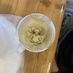 Rose Café - Coffee with Stitch in the middle!