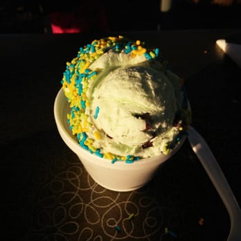 Lone Oak Ice Cream - Kiddie mint chocolate chip with sprinkles, yum! - Ice Cream & Frozen Yogurt Near Me - Rochester, New Hampshire