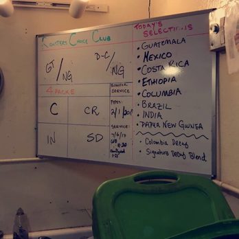 Old Bisbee Roasters - Coffee options for the day. - Coffee & Tea Near Me - Bisbee, Arizona