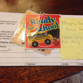 Robert Oliver DDS - Oral health form w/note & stickers. You guys are the BEST. - Pediatric Dentists Near Me - Sebastopol, California