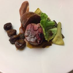 L'Anthocyane - Suprême de colvert, coing épicé, légumes d'automne