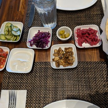 Al Ha'esh - Unlimited complimentary salads - Barbeque Near Me - Rockville, Maryland Al Ha'esh - Unlimited complimentary salads - Barbeque Near Me - Rockville, Maryland