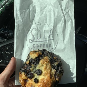 Sola Coffee Cafe - Blueberry scone - Coffee & Tea Near Me - Raleigh, North Carolina
