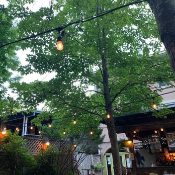 Sidewalk Bistro - Back patio area. - French Near Me - Piermont, New York
