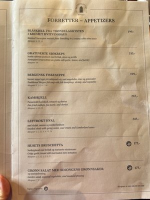 Menu photo 3 Bryggeloftet & Stuene Bergen, 12 Menu photo 3 Bryggeloftet & Stuene Bergen, 12