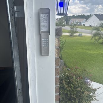 Precision Garage Door Service - New exterior key pad. - Garage Door Services Near Me - Myrtle Beach, South Carolina Precision Garage Door Service - New exterior key pad. - Garage Door Services Near Me - Myrtle Beach, South Carolina