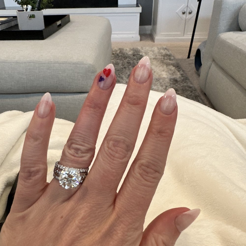 Valentine's Day Nails by Bryan at castle nails Valentine's Day Nails by Bryan at castle nails
