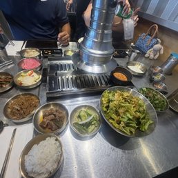 This is a modern BBQ grill. Loved the way the meat cooked and tasted This is a modern BBQ grill. Loved the way the meat cooked and tasted