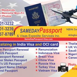 Sameday Passport & Visa Expedite Services