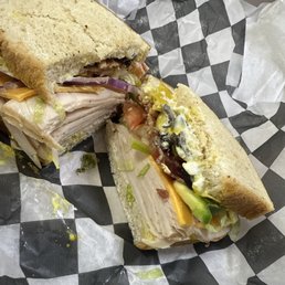 Turkey Bacon Cheddar And tons of veggies!