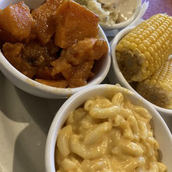 Hoover's Cooking - Macaroni & Cheese Mashed Potatoes Candied Yams Corn - Southern Near Me - Austin, Texas Hoover's Cooking - Macaroni & Cheese Mashed Potatoes Candied Yams Corn - Southern Near Me - Austin, Texas