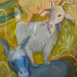 rachel reitan fine art - And now for something completely different ... I couldn't let all of that beautiful paint go to waste so...
