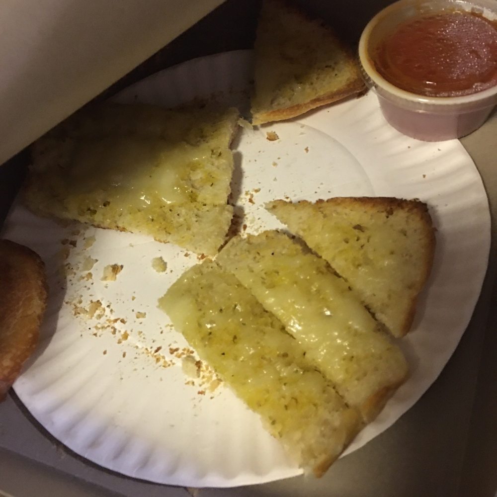 Antonio's Pizza House - Garlic bread with cheese. Half eaten by starving kids. - Pizza Near Me - Lancaster, Pennsylvania