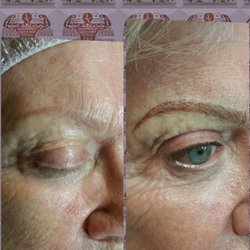 That New Look Skincare Specialist & Permanent Makeup Artist - This is called microblading it's a very beautiful procedure very realistic for someone that just want natural look of eyebrows