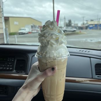 Darci's Dinky Donuts - iced white mocha with whip - Coffee & Tea Near Me - Monroe, Washington Darci's Dinky Donuts - iced white mocha with whip - Coffee & Tea Near Me - Monroe, Washington