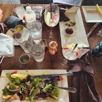 Artisan 179 - A great salad and some empty plates! - Bars Near Me - Pewaukee, Wisconsin