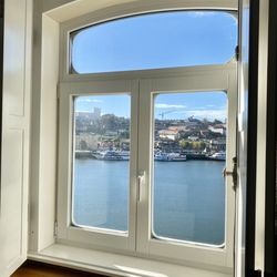 1872 River House - Looking out the window from room.
