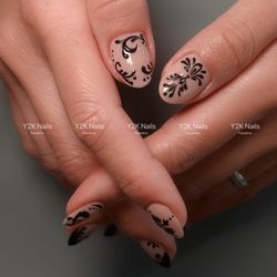 Y2K Nails - Call or Text :(626)-796-9999.  GelX with design #korean nail art#apresgelx #gelbuilder #nailart #pedicure #japanesegel #naildesign