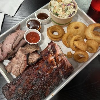 Empire Armadillo BBQ & Deli - Pick 3 platter - Barbeque Near Me - Sunnyvale, California Empire Armadillo BBQ & Deli - Pick 3 platter - Barbeque Near Me - Sunnyvale, California
