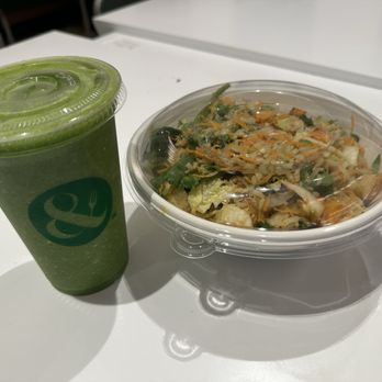 Crisp & Green - Green Glow Smoothie ($11.99), Tokyo Garden Bowl ($17.99) - Salad Near Me - Saint Paul, Minnesota