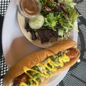 The Southern Grill - Spicy Sausage & Side Salad - Mediterranean Near Me - Jacksonville, Florida The Southern Grill - Spicy Sausage & Side Salad - Mediterranean Near Me - Jacksonville, Florida