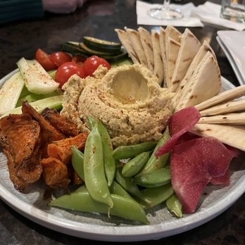 DoubleTree by Hilton Hotel Cedar Rapids Convention Complex - Hummus plate! Loved the sweet potatoes - Hotels Near Me - Cedar Rapids, Iowa