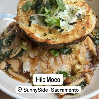 Sunny Side Breakfast - Hilo Moco - Breakfast & Brunch Near Me - Sacramento, California